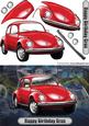 Happy Birthday Gran Volkswagen Beetle Classic Car Red