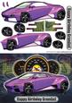 Happy Birthday Grandad Lamborghini Embolado Purple