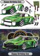 Happy Birthday Son Nissan Green Rally Car