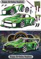 Happy Birthday Nephew Nissan Green Rally Car