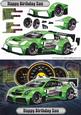 Happy Birthday Son Nissan Green Rally Car