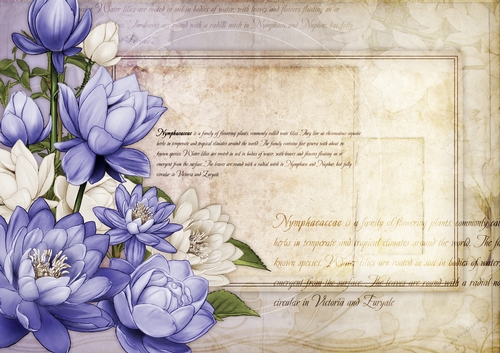 Lily Floral Spray Paper Lilac