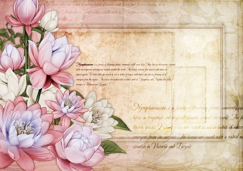 Lily Floral Spray Paper Light Pink
