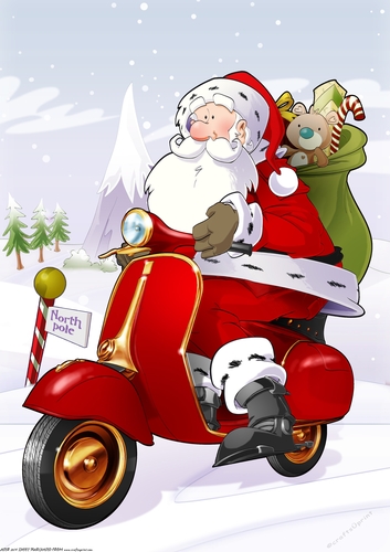 Moped Santa A4