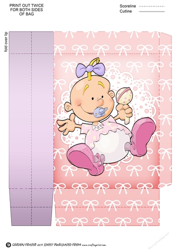 Baby Girl Dudess Mini Gift Bag
