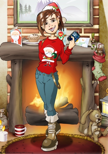 Teen Text Dudess Christmas A4