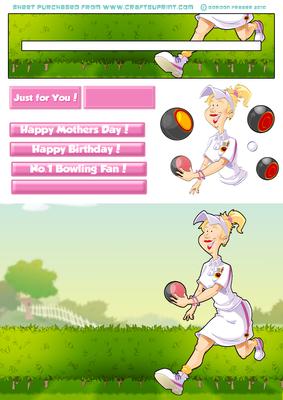Blond Bowls Lady Penny Slider.