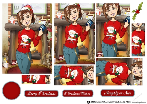 Teen Text Dudess Christmas Pyramid
