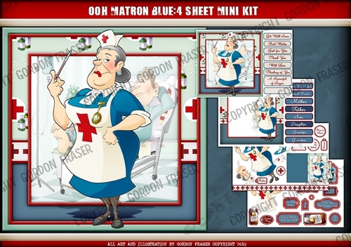 Ohhhhh Matron Blue 4 Sheet Mini Kit