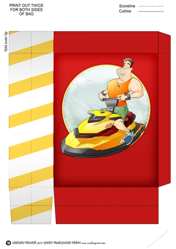 Jet Ski Dude Mini Gift Bag