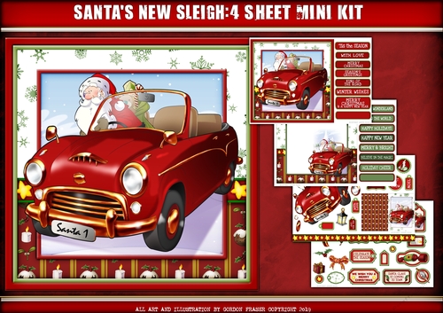 Santas New Sleigh 4 Sheet Mini Kit
