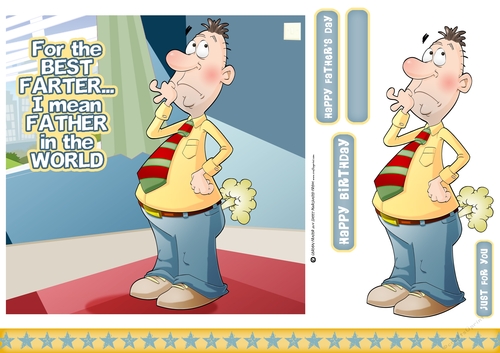 Father Farter 7x7 Quick Card