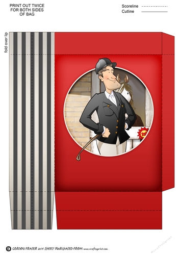 Horse Rider Dude Mini Gift Bag