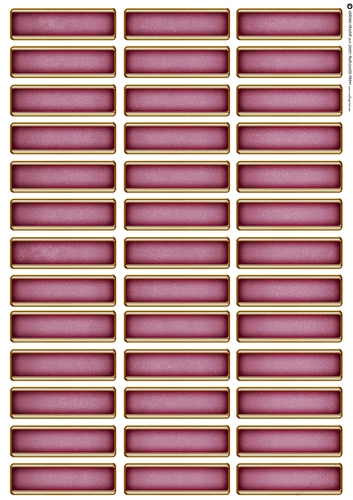 Art Deco Blank Sentiment Sheet Dark Pink