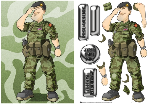 Army Dude Black Beret
