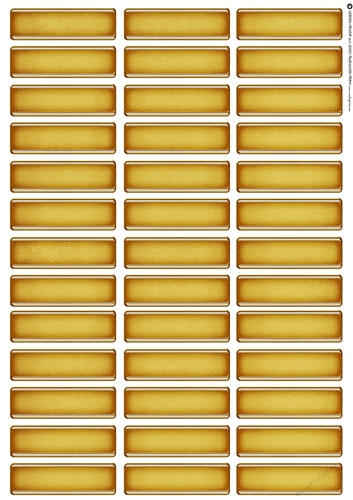 Art Deco Blank Sentiment Sheet Gold