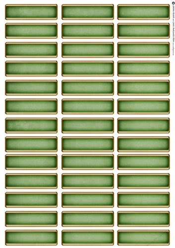 Art Deco Blank Sentiment Sheet Green