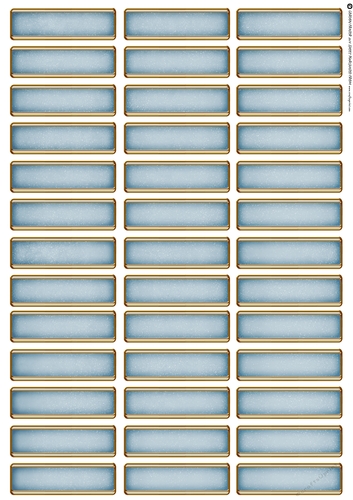Art Deco Blank Sentiment Sheet Light Blue