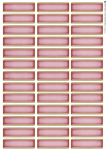 Art Deco Blank Sentiment Sheet Light Pink