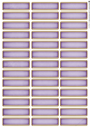 Art Deco Blank Sentiment Sheet Lilac
