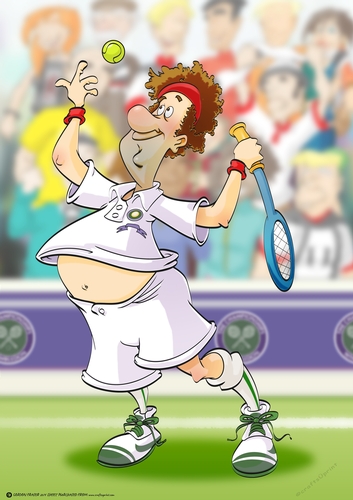 Tennis Dude Green A4