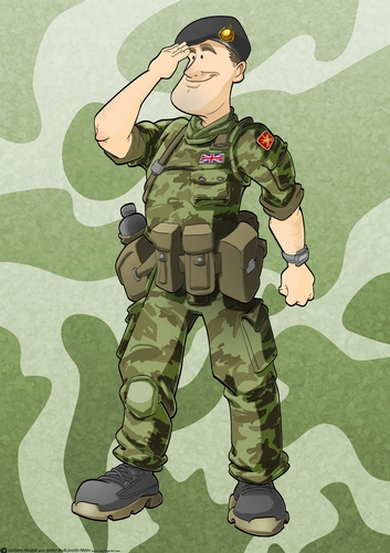 Army Dude Black Beret A4
