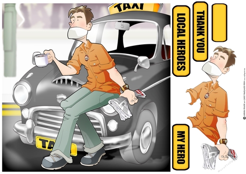 Thank You Taxi Dude 8x8 Quick Card