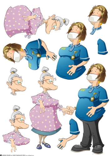 Thank You Care Worker Dudess Decoupage Sheet