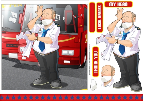 Thank You Bus Driver Dude 7x7 Quick Card