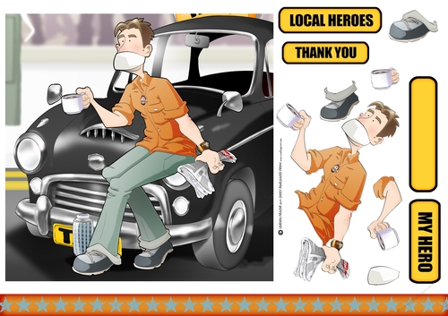 Thank You Taxi Dude 7x7 Quick Card