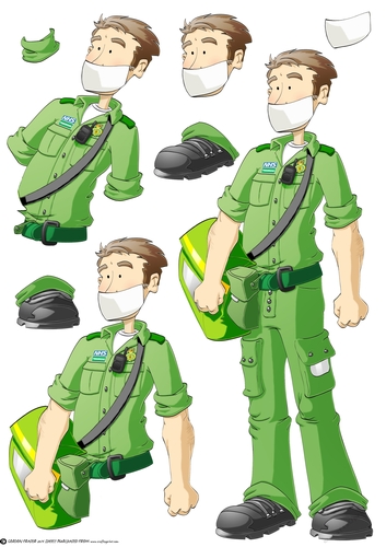 Thank You Paramedic Dude Decoupage Sheet