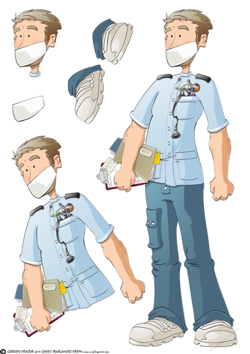 Thank You Male Nurse Dude Decoupage Sheet