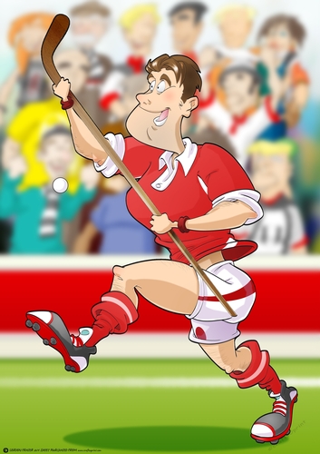 Hockey Dude Red A4