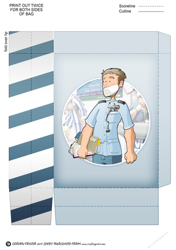 Thank You Male Nurse Dudess Mini Gift Bag