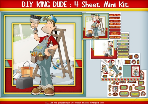 King Of DIY Dude 4 Sheet Mini Kit