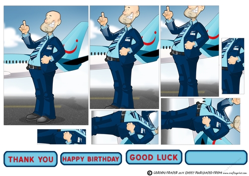 Flight Attendant Dude Blue Pyramid