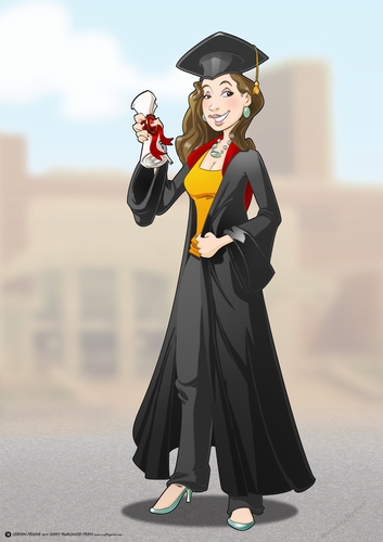 Graduation Lady Dudess (Trousers) A4