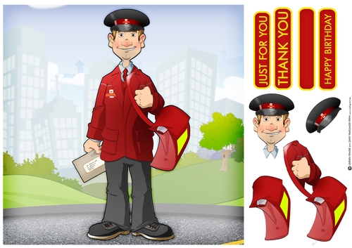 Postman Dude 8x8 Quick Card