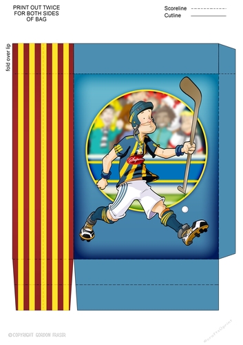 Hurling Dude Blue Mini Gift Bag