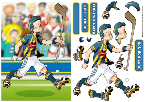 Hurling Dude Blue 