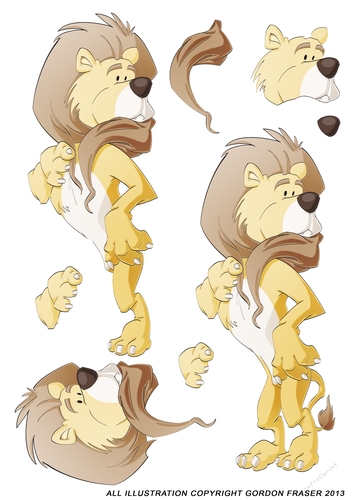 Dot and the Wizard Lion Decoupage Sheet