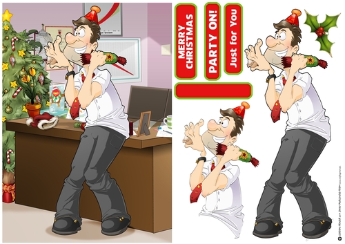 Office Christmas Party Dude