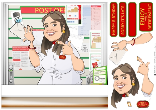 Post Office Dudess 8x8 Quick Card