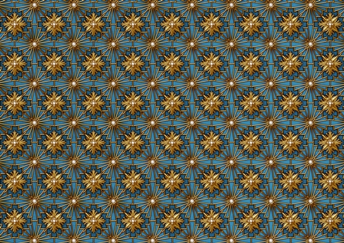 Lily Stars Paper Blue