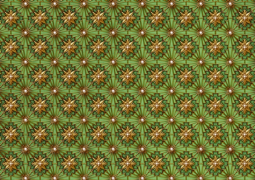 Lily Stars Paper Green