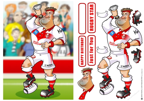 Rugby Dude: Saints White and Red