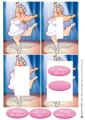 Ballerina Lady Inverted Pyramid.