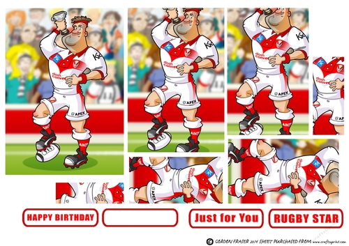 Rugby Dude: Saints White and Red Pyramid