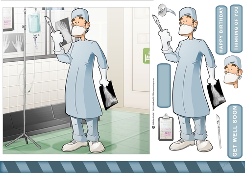 Surgeon Dude (Foot) 7x7 Quick Card
