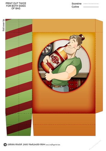 Beer Dude Mini Gift Bag